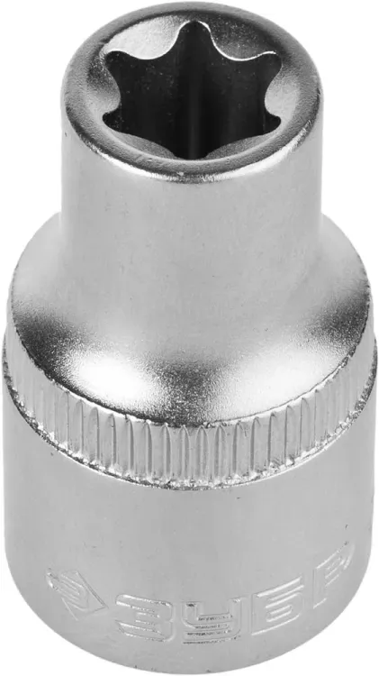 Головка торцовая ЗУБР "МАСТЕР" (1/2"), Cr-V, E-TORX, хроматированное покрытие, E11 27719-11 купить в Урае