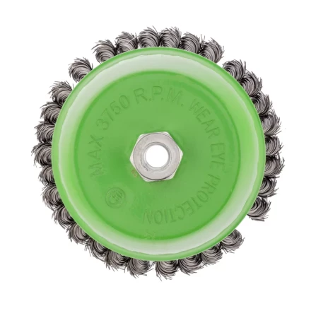 Щетка для УШМ 150 мм М14 Чашка крученая проволока 0,5 мм Сибртех 746297 купить в Урае