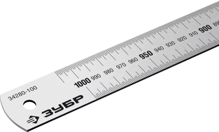 ЗУБР Про-100, длина 1.0 м, усиленная нержавеющая линейка, Профессионал (34280-100) купить в Урае