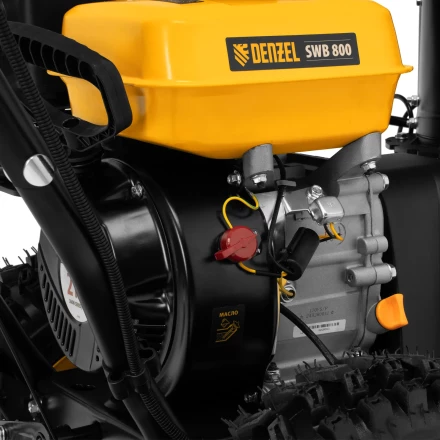 Гибридная снегоуборочная машина с функц. подметания SWB-800, 212 сс, руч. старт, 2 насадки// Denzel 97662 купить в Урае