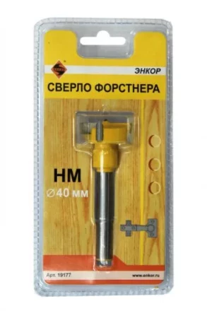 Сверло Форстнера ф40мм НМ 1/6/24 19177 купить в Урае