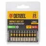 Бита IMPACT, PZ1x25 мм, лазерная обработка шлица, сталь S2, 10 шт., Е 6,3 Denzel 11686 купить в Урае