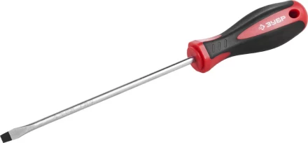 Отвертка ЗУБР &quot;МАСТЕР&quot;, Cr-v, эргономичная двухкомпонентная рукоятка, SL5,5x150мм 25061-5.5-150_z02 купить в Урае