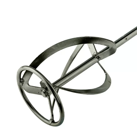 Насадка для миксера Сибртех 848947 , для тяжелых растворов, 120 х 590 мм, оцинкованная, хвостовик резьба М14 купить в Урае