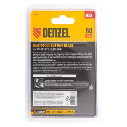 Насадка для МФИ отрезная полукруг Denzel 782301, HSS, по металлу и дереву, 80 мм х 1,2 мм, мелкий зуб купить в Урае