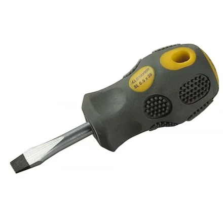 Отвертка STAYER &quot;PROFESSIONAL&quot; &quot;MAX-GRIP&quot; слесарная, Cr-V, намагниченная, SL 6,5х38мм 2580-38-6.0 G купить в Урае