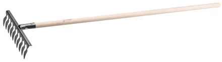 Грабли ЗУБР садовые с черенком, 10 витых зубцов 4-39581-10 купить в Урае