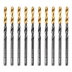Сверло по металлу, 4 мм, HSS-Tin, Golden Tip, 10 шт. Denzel 717209 купить в Урае