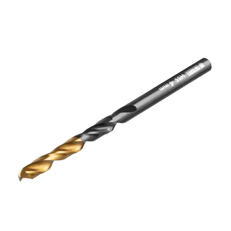 Сверло по металлу, 4 мм, HSS-Tin, Golden Tip, 10 шт. Denzel 717209 купить в Урае