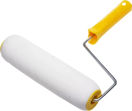 Валик &quot;СТРУКТУРНЫЙ ПОРОЛОН В ГОРОШЕК&quot; малярный в сборе, бюгель 6мм, 80x240мм, STAYER Profi 0367-24 купить в Урае