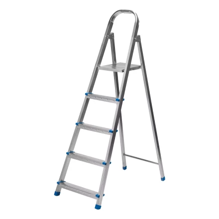 Стремянка Сибртех 97837, 5 ступеней, стальная, оцинкованная купить в Урае