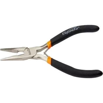 Длинногубцы Mini, 130 мм, никелированные, прямые, авторазжим  SPARTA 17820 купить в Урае