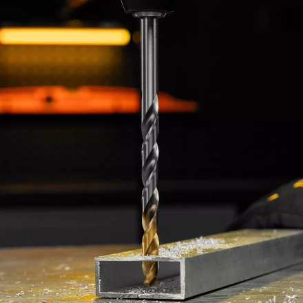 Сверло спиральное по металлу Denzel, 11 х 195 мм, Р6М5, Golden Tip, удлиненное 718264 купить в Урае