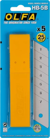 Лезвие OLFA сегментированное, 25х126х0,7мм, 5шт OL-HB-5B купить в Урае