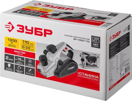 Рубанок электрический + станина ЗР-1300-110 серия МАСТЕР купить в Урае