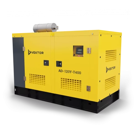 Дизельный генератор Vektor AD-120Y-T400 в шумозащитном кожухе с АВР купить в Урае