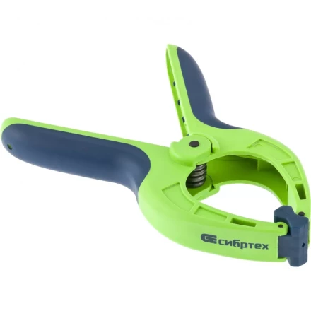 Струбцина клещеобразная 3-3/16 пластиковый корпус двухкомпонентные рукоятки усиленная пружина 82 мм Сибртех 20788 купить в Урае