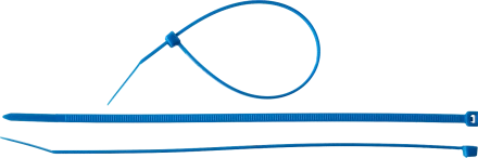 Кабельные стяжки синие КС-С1 нейлоновые промфасовка серия ПРОФЕССИОНАЛ купить в Урае