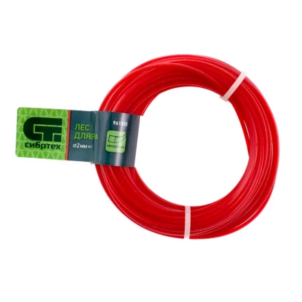 Леска для триммера квадратная, 2.0 мм х 15 м, Россия Сибртех 961555 купить в Урае