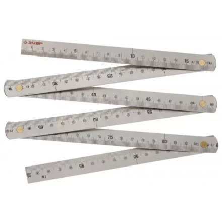 Метр ЗУБР &quot;ЭКСПЕРТ&quot; складной, усиленный, нержавеющая сталь, 1м 3423-1 купить в Урае