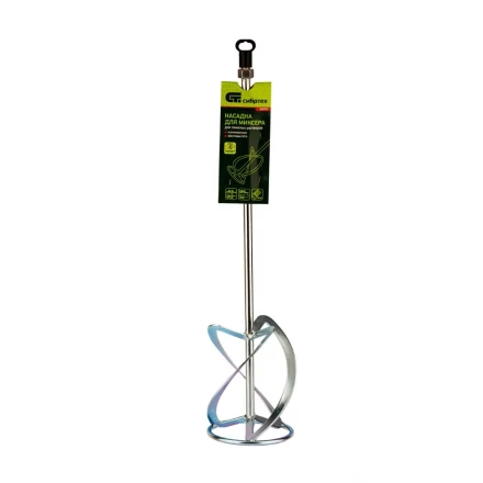 Насадка для миксера Сибртех, для тяжелых растворов, 140 х 590 мм, оцинкованная, хвостовик резьба М14, 848957 купить в Урае