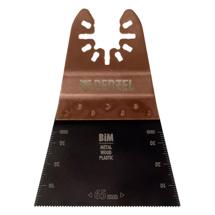 Насадка для МФИ режущая прямая, BiM, по металлу и дереву, 65 x 1.2 мм, мелкий зуб Denzel 782303 купить в Урае