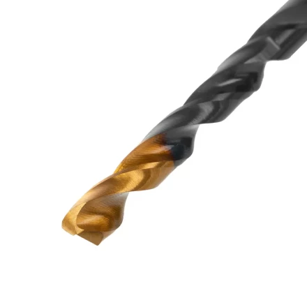 Сверло по металлу Denzel, 5 мм, HSS-Tin, Golden Tip, набор 10 шт., 717213 купить в Урае