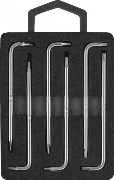 Комплект угловых ключей TORX с центрированным штифтом Т4-Т9  6предметов S2  H09MT06S Jonnesway 47101 купить в Урае