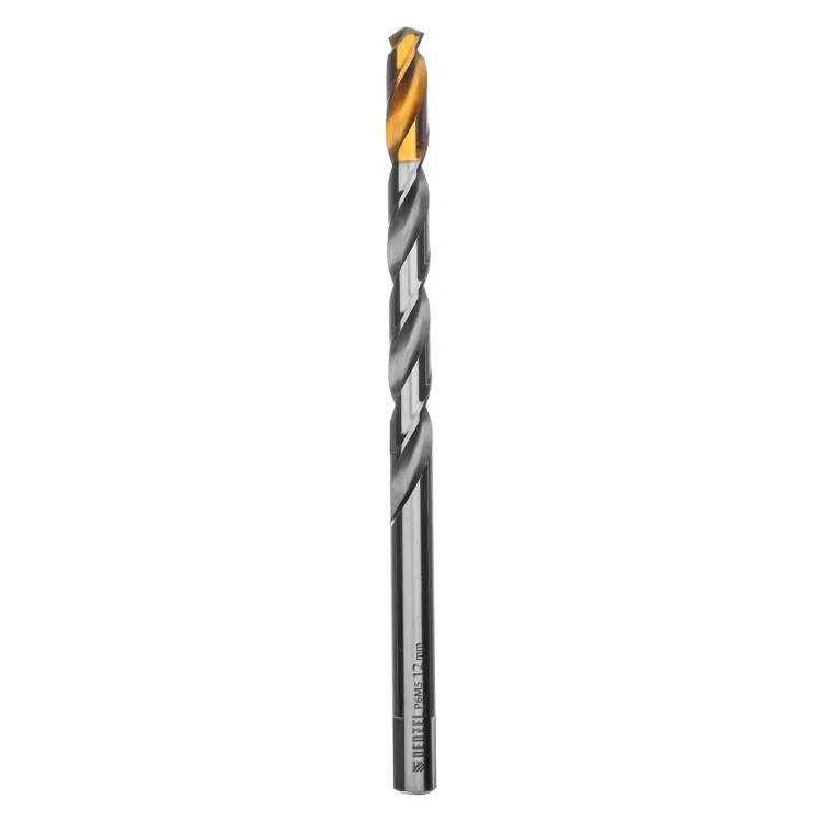Сверло спиральное по металлу Denzel 12 x 205 мм, Р6М5, Golden Tip, удлиненное 718265 купить в Урае