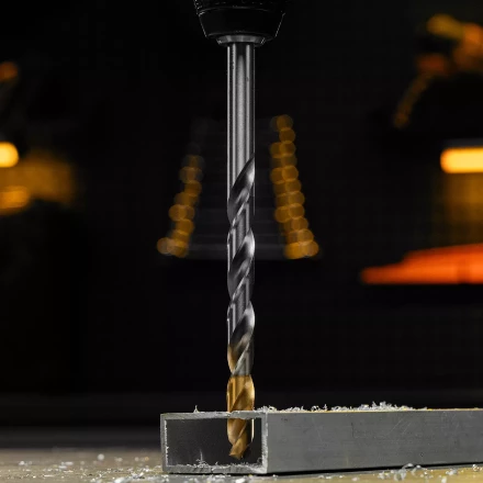 Сверло спиральное по металлу Denzel 12 x 205 мм, Р6М5, Golden Tip, удлиненное 718265 купить в Урае