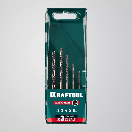 Набор сверл по металлу, хвостовик НЕХ-1/4, сталь М35-Со5% 29652-H5 купить в Урае