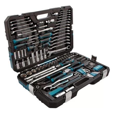 Набор инструментов 115 предметов, 120 зубьев, CrV, 1/4&quot;, 1/2&quot; Gross 14152 купить в Урае