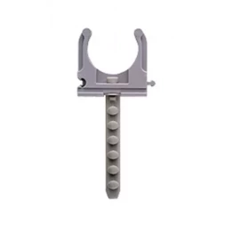 Скоба-держатель ЗУБР "МАСТЕР" для металлопластиковых труб, в комплекте с дюбелем, 20 мм, 6 шт 4-44956-20