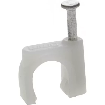 ЗУБР &quot;МАСТЕР&quot;. Скоба-держатель для круглого кабеля, с оцинкованным гвоздем, 12 мм, 40 шт 45111-12 купить в Урае