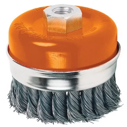 Щетка чашечная для шлифмашин сталь 100мм M14 S-T Кратон 1 11 02 003 купить в Урае