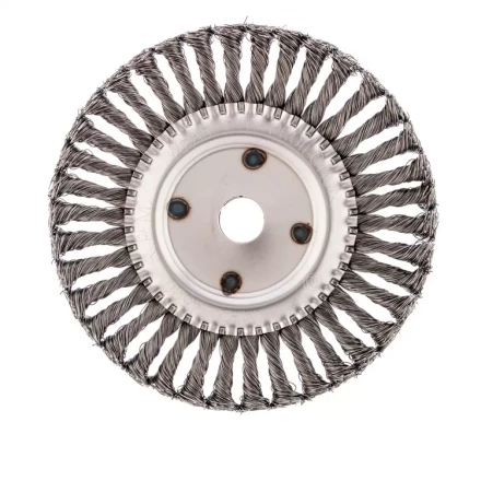 Щетка для УШМ 200 мм посадка 22,2 мм Плоская крученая проволока 0,5 мм Сибртех 746387 купить в Урае