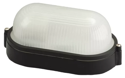 Светильник уличный СВЕТОЗАР влагозащищенный, овал, цвет черный, 60Вт SV-57201-B купить в Урае