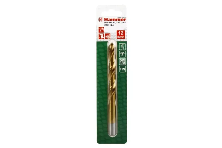 Сверло по металлу HAMMER Ф12х151мм (DR MT 12,0мм*151/101мм) купить в Урае