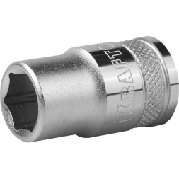 Торцовая головка KRAFTOOL "INDUSTRIE QUALITAT", Cr-V, FLANK, хромосатинированная, 1/2", 13 мм 27805-13_z01