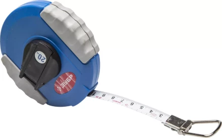 Мерная лента ЗУБР &quot;ЭКСПЕРТ&quot;, стальное полотно с нейлоновым покрытием, двухкомпонентный ударопрочный корпус, 20м 34165-20_z01 купить в Урае