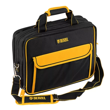 Сумка для инструмента, 400х170х300 мм, 3 отделения, 28 карманов, наплечный ремень// Denzel 90295 купить в Урае