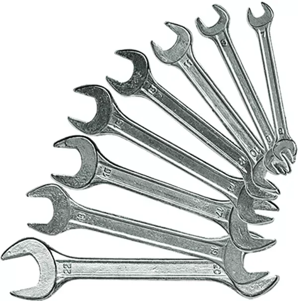 Набор ключей рожковых 6 х 32 мм 12 шт. хромированные SPARTA 152945 купить в Урае