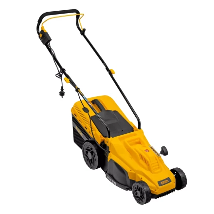 Газонокосилка электрическая GM-1300, 1300 Вт, шир. 32 см, 5 уров., травосб. 35 л Denzel 96627 купить в Урае