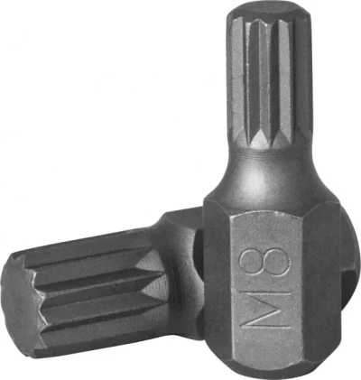 Бита 10мм SPLINE М8 30мм S2 материал D10M30M08A Jonnesway 47079