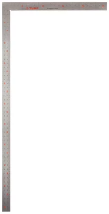 Угольник ЗУБР &quot;ЭКСПЕРТ&quot; столярный нерж. сталь, шкала: шаг 1 мм, гравированная, 500 х 250 мм 34350-50 купить в Урае