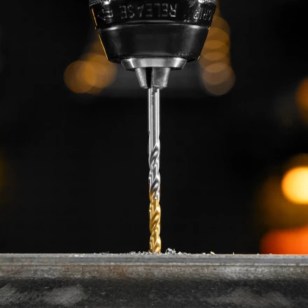 Набор сверл по металлу Denzel 723001, 1-10 мм, Р6М5-TiN, Golden Tip, 10 шт купить в Урае