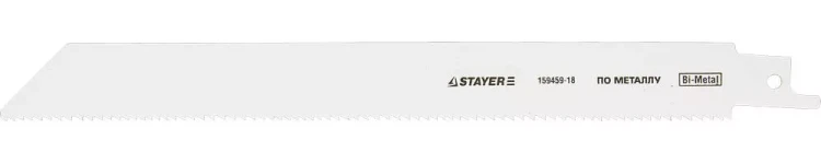 Полотно STAYER "PROFI" S1122EF для сабельной эл. ножовки Bi-Met, тонколистовой, профильн металл, нерж сталь, цвет мет 159459-18 купить в Урае