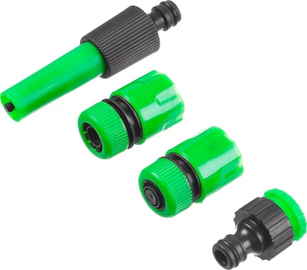 Набор поливочный РОСТОК: Наконечник, 2 соединителя 3/4&quot;, адаптер внешний 427263 купить в Урае