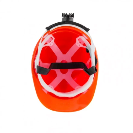 Каска защитная с храповым механизмом Европласт оранжевая Россия Сибртех 89108 купить в Урае