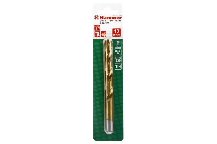 Сверло по металлу HAMMER Ф13х151мм (DR MT 13,0мм*151/101мм) купить в Урае
